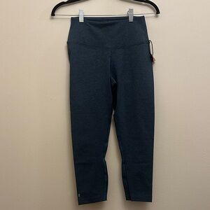 NOBULL Athletic Dark Teal Workout 7/8 Gym Leggings Sz S NWOT